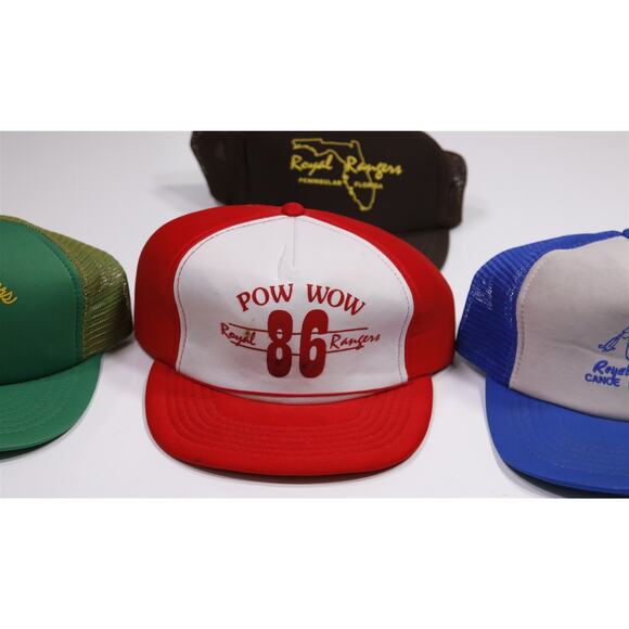 Royal Rangers Lot of 7 Vintage 80s 90s Trucker Hats Pow Wow Florida - Picture 6 of 7